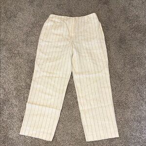 Talbots Cream Pinstripe Pantsuit NWT size 14